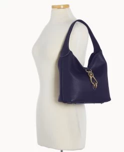 Pebble Grain Small Logo Lock Sac Midnight Blue -Online Sale Dooney & Bourke B1892G 9PMD9PMD ALT4