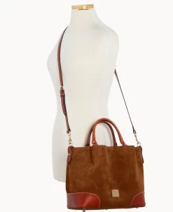 Suede Brenna Amber 31 Suede Brenna Amber -Online Sale Dooney & Bourke B1905G SUARPATN ALT4 1