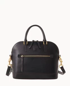 Florentine Domed Satchel Black Black -Online Sale Dooney & Bourke B1914D SCBLSCBL 1