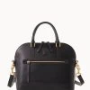 Florentine Domed Satchel Black Black 1 Florentine Domed Satchel Black Black -Online Sale Dooney & Bourke B1914D SCBLSCBL