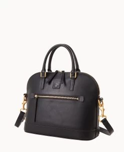 Florentine Domed Satchel Black Black -Online Sale Dooney & Bourke B1914D SCBLSCBL ALT1 1