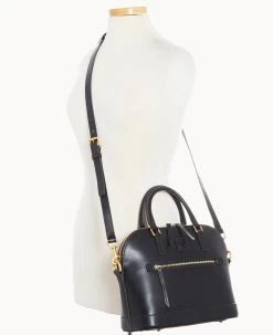 Florentine Domed Satchel Black Black -Online Sale Dooney & Bourke B1914D SCBLSCBL ALT4