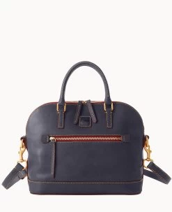 Florentine Domed Satchel Black Black -Online Sale Dooney & Bourke B1914D SCNVSCNV
