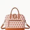 Collegiate Clemson University Domed Zip Satchel CLEMSON 1 Collegiate Clemson University Domed Zip Satchel CLEMSON -Online Sale Dooney & Bourke B1914G AAWHPANACLM0