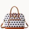 Collegiate Penn State University Domed Zip Satchel PENN STATE -Online Sale Dooney & Bourke B1914G AAWHPANAPNST