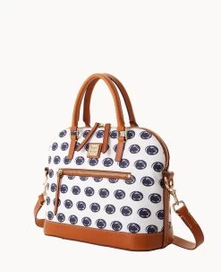 Collegiate Penn State University Domed Zip Satchel PENN STATE -Online Sale Dooney & Bourke B1914G AAWHPANAPNST ALT1 1