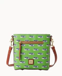 NFL Seahawks Small Zip Crossbody SEAHAWKS -Online Sale Dooney & Bourke B1915G NJGRPATNSEAH 1