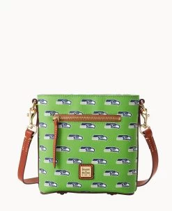 NFL Seahawks Small Zip Crossbody SEAHAWKS -Online Sale Dooney & Bourke B1915G NJGRPATNSEAH 2
