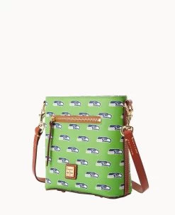 NFL Seahawks Small Zip Crossbody SEAHAWKS -Online Sale Dooney & Bourke B1915G NJGRPATNSEAH ALT1 1