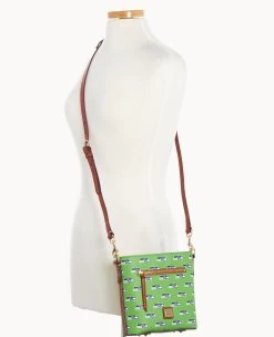 NFL Seahawks Small Zip Crossbody SEAHAWKS -Online Sale Dooney & Bourke B1915G NJGRPATNSEAH ALT4