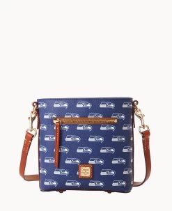 NFL Seahawks Small Zip Crossbody SEAHAWKS -Online Sale Dooney & Bourke B1915G NJNVPATNSEAH