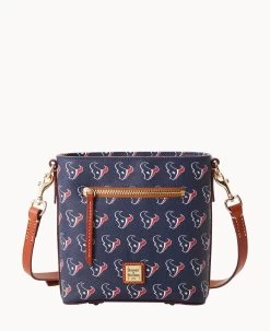NFL Texans Small Zip Crossbody TEXANS 19 NFL Texans Small Zip Crossbody TEXANS -Online Sale Dooney & Bourke B1915G NJNVPATNTEXA 2