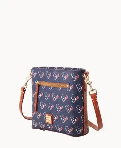 NFL Texans Small Zip Crossbody TEXANS 12 NFL Texans Small Zip Crossbody TEXANS -Online Sale Dooney & Bourke B1915G NJNVPATNTEXA ALT1