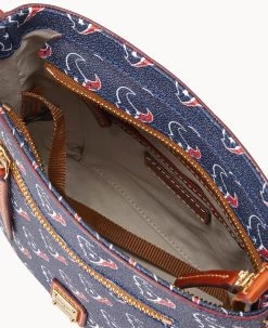 NFL Texans Small Zip Crossbody TEXANS 13 NFL Texans Small Zip Crossbody TEXANS -Online Sale Dooney & Bourke B1915G NJNVPATNTEXA ALT2