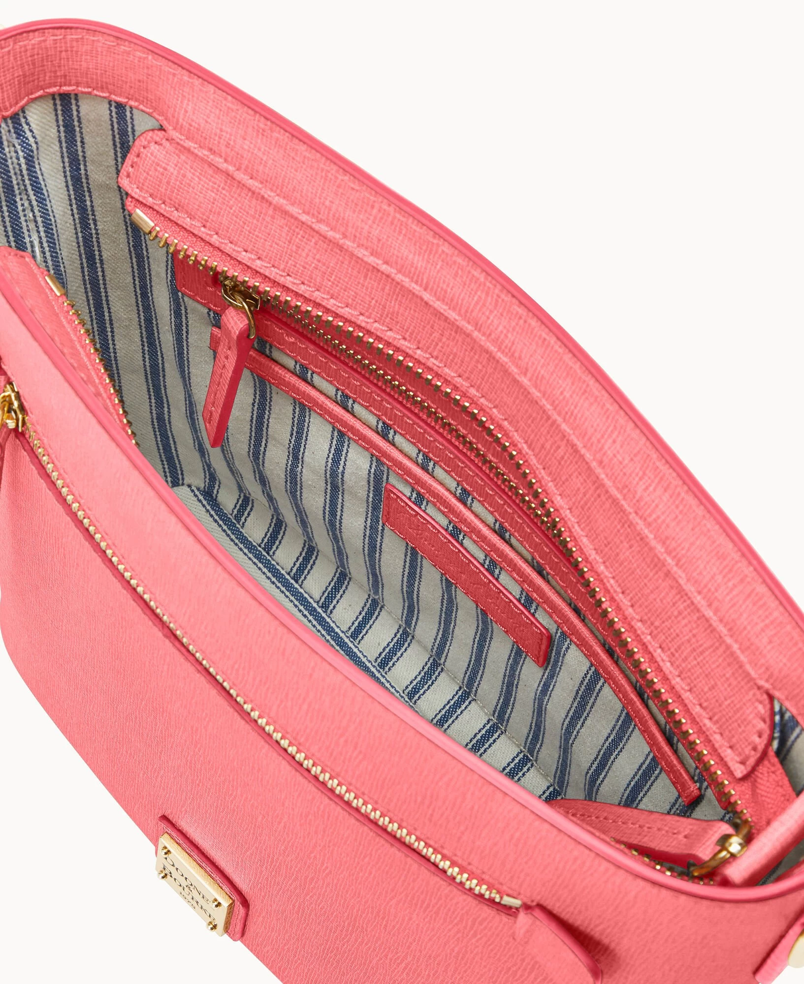 Saffiano Zip Crossbody Bubble Gum 11 Saffiano Zip Crossbody Bubble Gum - Image 9