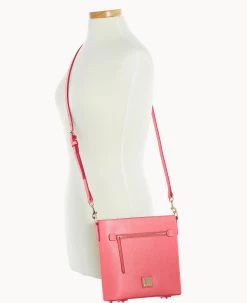 Saffiano Zip Crossbody Bubble Gum 26 Saffiano Zip Crossbody Bubble Gum -Online Sale Dooney & Bourke B1920G SIBZSIBZ0002 ALT4