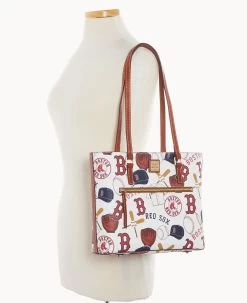 MLB Red Sox Shopper RED SOX -Online Sale Dooney & Bourke B1924G QUMWPATNRDSX ALT4 1