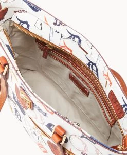 MLB Tigers Shopper TIGERS -Online Sale Dooney & Bourke B1924G QUMWPATNTGRS ALT2