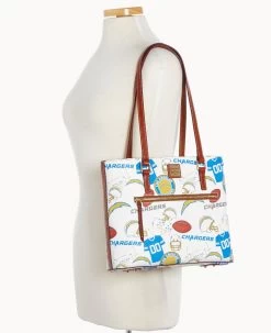 NFL Chargers Shopper CHARGERS -Online Sale Dooney & Bourke B1924G QWMWPATNCHGR ALT4 1