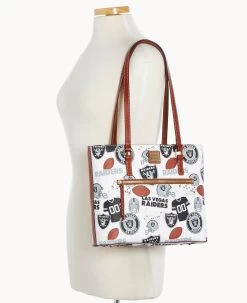 NFL Raiders Shopper RAIDERS -Online Sale Dooney & Bourke B1924G QWMWPATNRAID ALT4