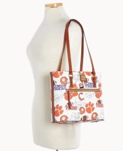 Collegiate Clemson University Shopper CLEMSON -Online Sale Dooney & Bourke B1924G QXMWPATNCLM0 ALT4 1