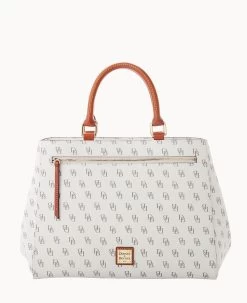 Gretta Zip Satchel Bone 35 Gretta Zip Satchel Bone -Online Sale Dooney & Bourke B1930G NGBOPATN 2