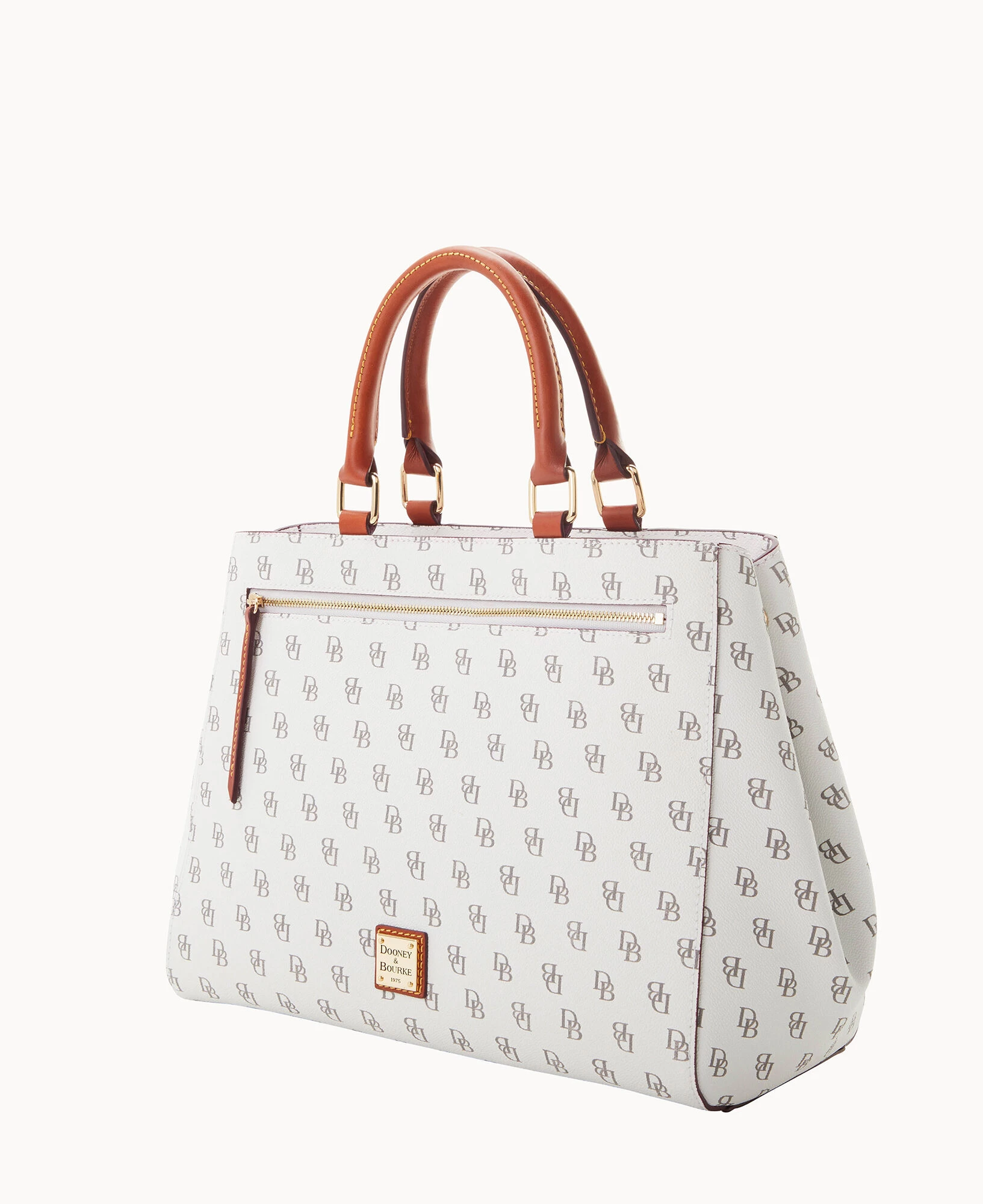 Gretta Zip Satchel Bone 5 Gretta Zip Satchel Bone - Image 3