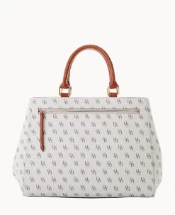Gretta Zip Satchel Bone 32 Gretta Zip Satchel Bone -Online Sale Dooney & Bourke B1930G NGBOPATN ALT3 1