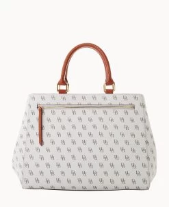 Gretta Zip Satchel Bone 26 Gretta Zip Satchel Bone -Online Sale Dooney & Bourke B1930G NGBOPATN ALT3