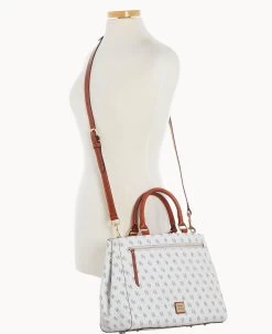 Gretta Zip Satchel Bone 33 Gretta Zip Satchel Bone -Online Sale Dooney & Bourke B1930G NGBOPATN ALT4 1