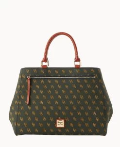 Gretta Zip Satchel Bone 38 Gretta Zip Satchel Bone -Online Sale Dooney & Bourke B1930G NGIVPATN