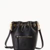 Florentine Drawstring Crossbody Black Black -Online Sale Dooney & Bourke B1931D SCBLSCBL