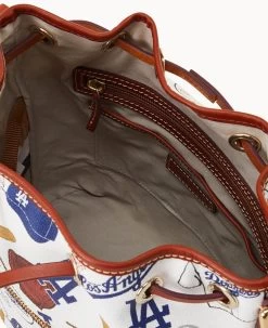 MLB Dodgers Drawstring DODGERS -Online Sale Dooney & Bourke B1935G QUMWPATNDODG ALT2 1