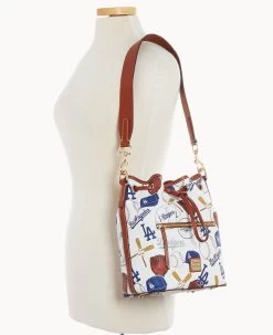 MLB Dodgers Drawstring DODGERS -Online Sale Dooney & Bourke B1935G QUMWPATNDODG ALT4 1