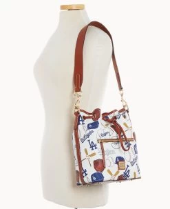 MLB Dodgers Drawstring DODGERS -Online Sale Dooney & Bourke B1935G QUMWPATNDODG ALT4