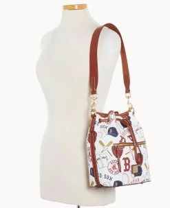 MLB Red Sox Drawstring RED SOX -Online Sale Dooney & Bourke B1935G QUMWPATNRDSX ALT4