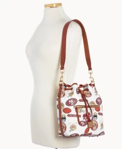 NFL 49Ers Drawstring 49ERS -Online Sale Dooney & Bourke B1935G QWMWPATN49ER ALT4 1