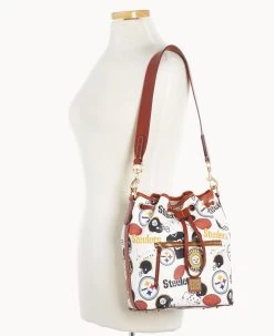 NFL Steelers Drawstring STEELERS -Online Sale Dooney & Bourke B1935G QWMWPATNSTLR ALT4