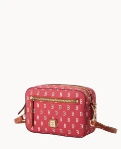 MLB Red Sox Camera Zip Crossbody RED SOX -Online Sale Dooney & Bourke B1936G MJRDPATNRDSX ALT1