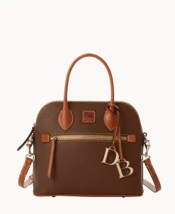 Pebble Grain Domed Satchel Slate -Online Sale Dooney & Bourke B1954G 9PBFPAKR