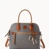 Pebble Grain Domed Satchel Slate -Online Sale Dooney & Bourke B1954G 9PSLPAKR