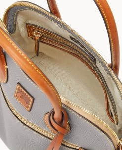 Pebble Grain Domed Satchel Slate -Online Sale Dooney & Bourke B1954G 9PSLPAKR ALT2 1