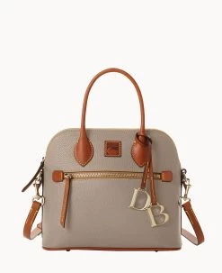 Pebble Grain Domed Satchel Slate -Online Sale Dooney & Bourke B1954G 9PTPPAKR