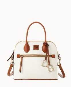 Pebble Grain Domed Satchel Slate -Online Sale Dooney & Bourke B1954G 9PWHPAKR