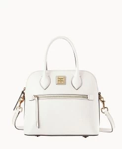 Saffiano Domed Satchel Black 40 Saffiano Domed Satchel Black -Online Sale Dooney & Bourke B1954G SIOWSIOW