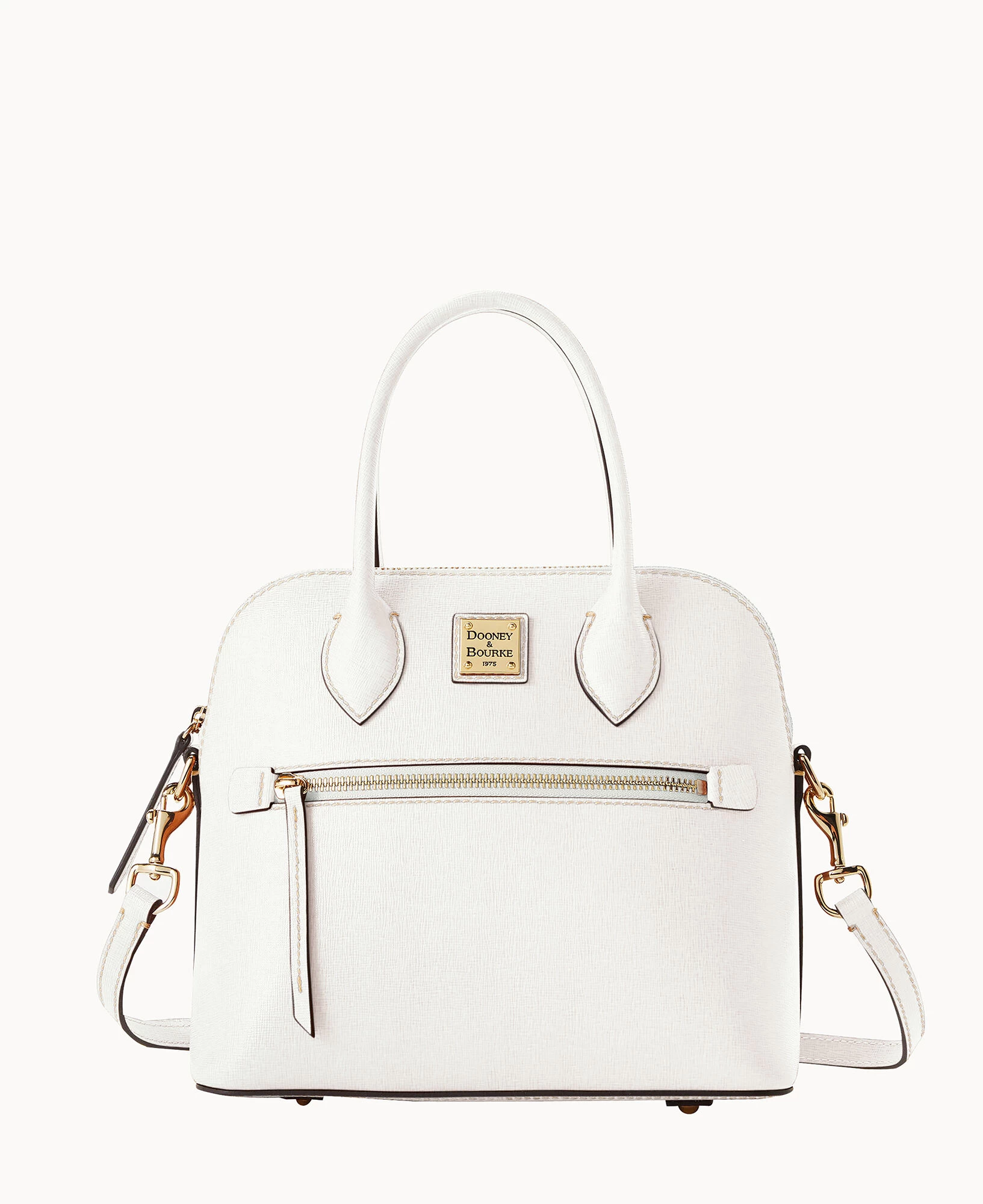 Saffiano Domed Satchel Black 21 Saffiano Domed Satchel Black - Image 19