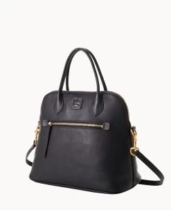 Florentine Large Domed Satchel Black Black -Online Sale Dooney & Bourke B1955D SCBLSCBL ALT1 1