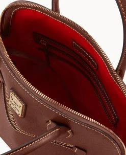 Saffiano Large Domed Satchel Amber 28 Saffiano Large Domed Satchel Amber -Online Sale Dooney & Bourke B1955G SIARSIAR ALT2 1