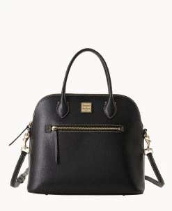 Saffiano Large Domed Satchel Amber 31 Saffiano Large Domed Satchel Amber -Online Sale Dooney & Bourke B1955G SIBLSIBL