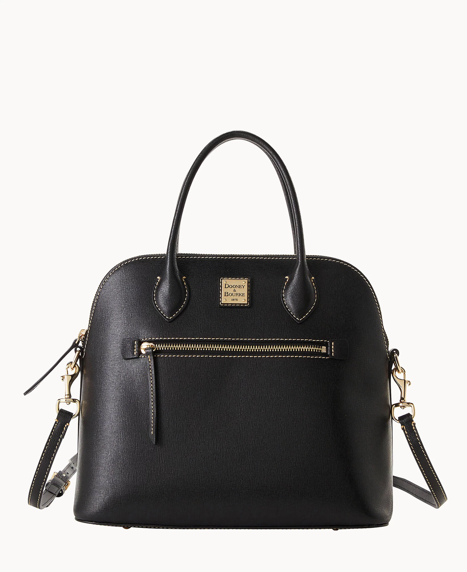 Saffiano Large Domed Satchel Amber 12 Saffiano Large Domed Satchel Amber - Image 10